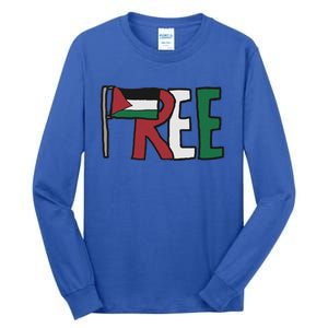 Free Palestine Cool Gift Tall Long Sleeve T-Shirt