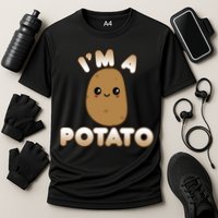 Funny Potato Costume Cute Kawaii Style Smiling I'm A Potato Gift Cooling Performance Crew T-Shirt