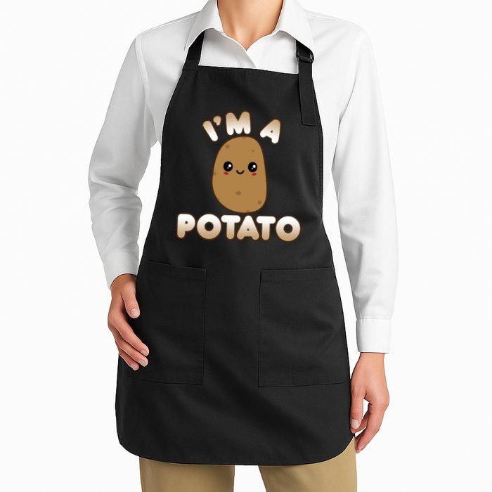 Funny Potato Costume Cute Kawaii Style Smiling I'm A Potato Gift Apron