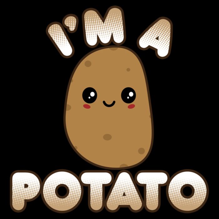 Funny Potato Costume Cute Kawaii Style Smiling I'm A Potato Gift Apron