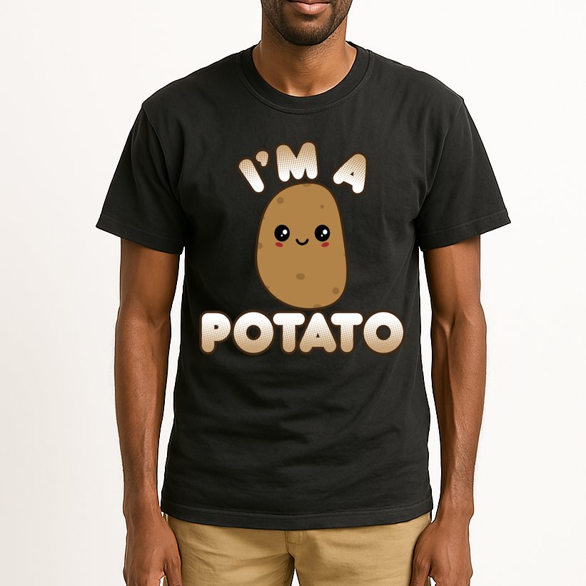 Funny Potato Costume Cute Kawaii Style Smiling I'm A Potato Gift Tall T-Shirt