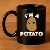 Funny Potato Costume Cute Kawaii Style Smiling I'm A Potato Gift 11oz C Handle Ceramic Mug