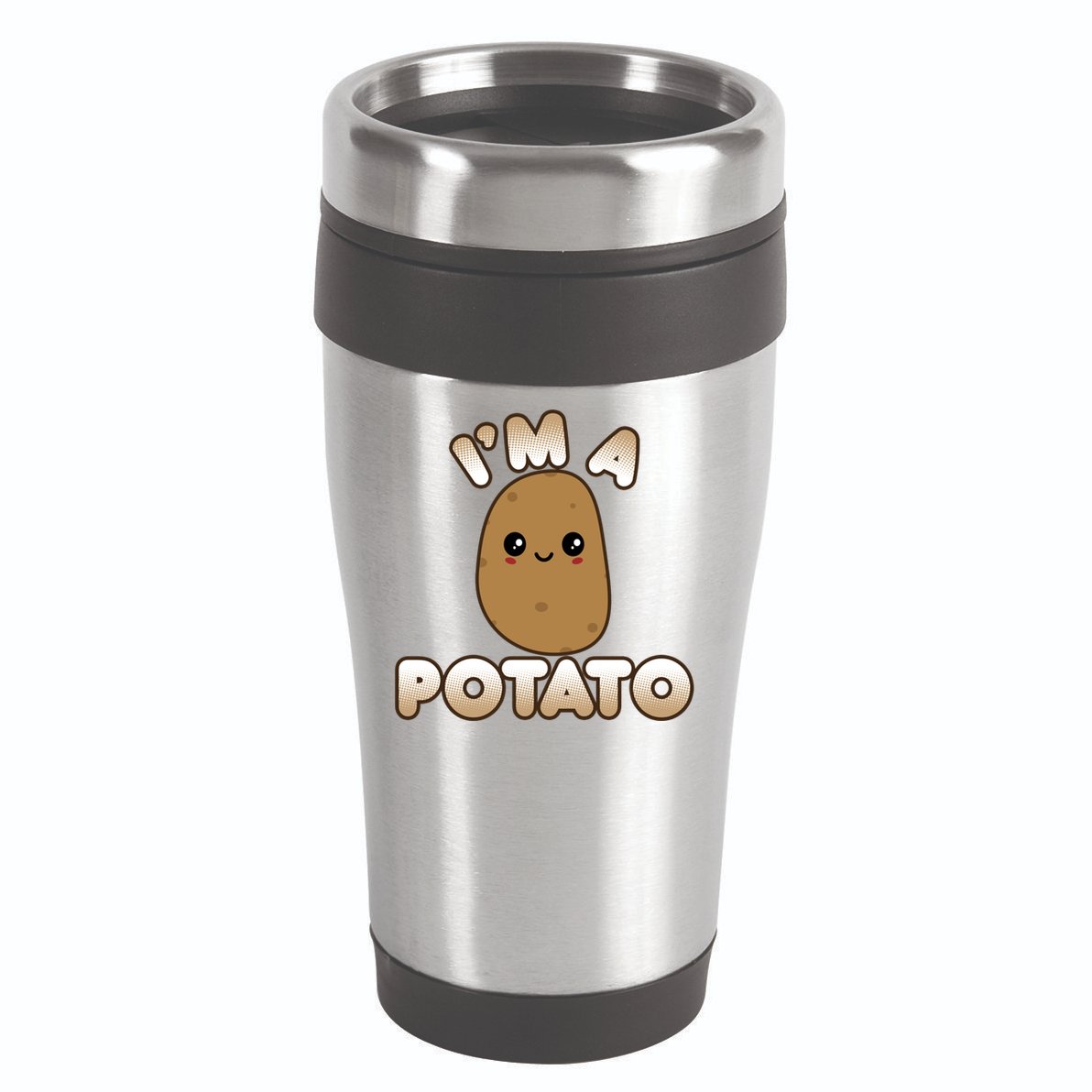 Funny Potato Costume Cute Kawaii Style Smiling I'm A Potato Gift 16oz Travel Tumbler