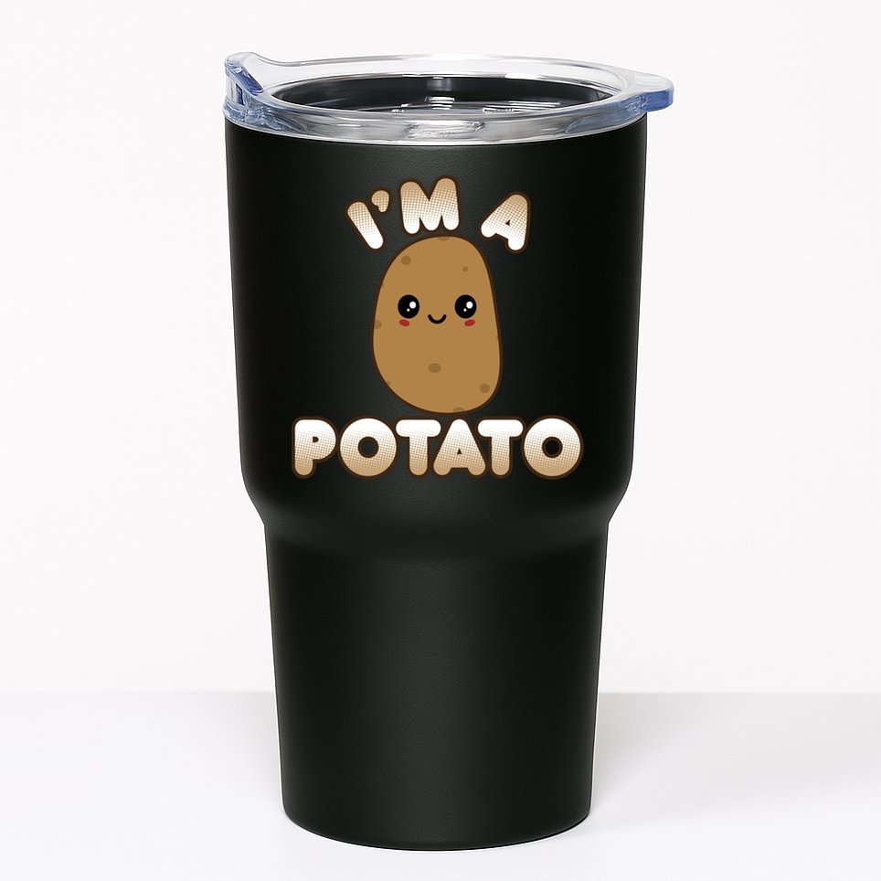 Funny Potato Costume Cute Kawaii Style Smiling I'm A Potato Gift Tumbler