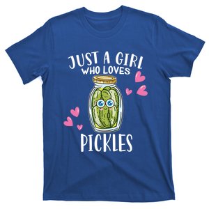 Funny Pickle Cucumber Lover Just A Who Loves Pickles Gift T-Shirt