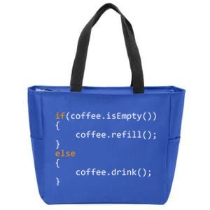 Funny Programmer Coffee Gift For Coders Gift Zip Tote Bag