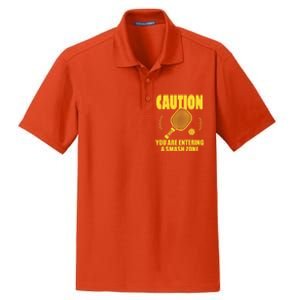 Funny Pickleball Caution You Are Entering Smash Zone Dry Zone Grid Polo