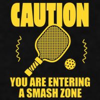 Funny Pickleball Caution You Are Entering Smash Zone Ladies PosiCharge Tri-Blend Wicking Tank