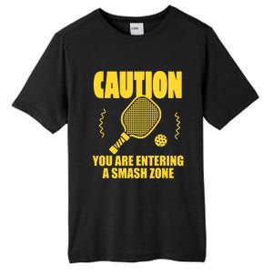 Funny Pickleball Caution You Are Entering Smash Zone Tall Fusion ChromaSoft Performance T-Shirt