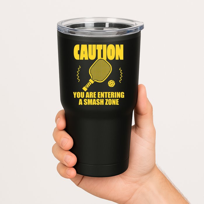 Funny Pickleball Caution You Are Entering Smash Zone Tumbler