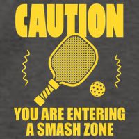 Funny Pickleball Caution You Are Entering Smash Zone Vector Backpack