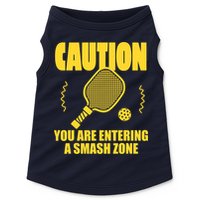 Funny Pickleball Caution You Are Entering Smash Zone Doggie Tank