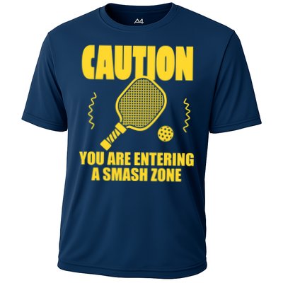 Funny Pickleball Caution You Are Entering Smash Zone Performance Shirt