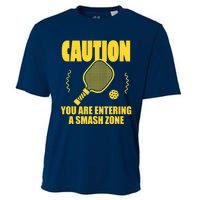 Funny Pickleball Caution You Are Entering Smash Zone Cooling Performance Crew T-Shirt