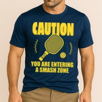Funny Pickleball Caution You Are Entering Smash Zone Performance Shirt