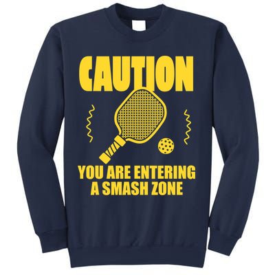Funny Pickleball Caution You Are Entering Smash Zone Sweatshirt