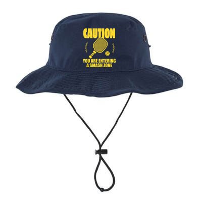 Funny Pickleball Caution You Are Entering Smash Zone Bucket Hat