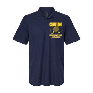 Funny Pickleball Caution You Are Entering Smash Zone Softstyle Adult Sport Polo