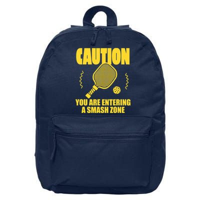 Funny Pickleball Caution You Are Entering Smash Zone 16 in Basic Backpack