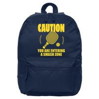Funny Pickleball Caution You Are Entering Smash Zone 16 in Basic Backpack