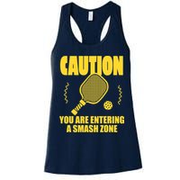 Funny Pickleball Caution You Are Entering Smash Zone Womens Tank Top