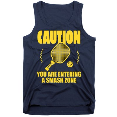 Funny Pickleball Caution You Are Entering Smash Zone Tank Top