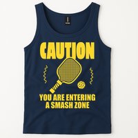 Funny Pickleball Caution You Are Entering Smash Zone Tank Top