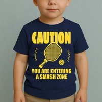 Funny Pickleball Caution You Are Entering Smash Zone Toddler T-Shirt