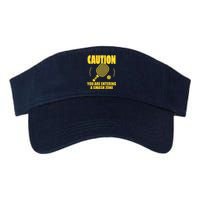 Funny Pickleball Caution You Are Entering Smash Zone Valucap Bio-Washed Visor