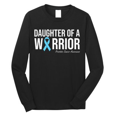 Family Prostate Cancer Awareness Light Blue Daughter Warrior Long Sleeve Shirt