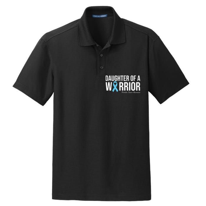 Family Prostate Cancer Awareness Light Blue Daughter Warrior Dry Zone Grid Polo