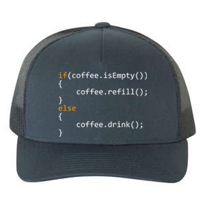 Funny Programmer Coffee Gift For Coders Gift Yupoong Adult 5-Panel Trucker Hat