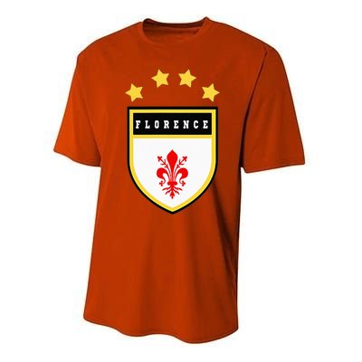 Florence Pocket Coat Of Arms National Pride Flag Performance Sprint T-Shirt