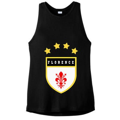 Florence Pocket Coat Of Arms National Pride Flag Ladies PosiCharge Tri-Blend Wicking Tank