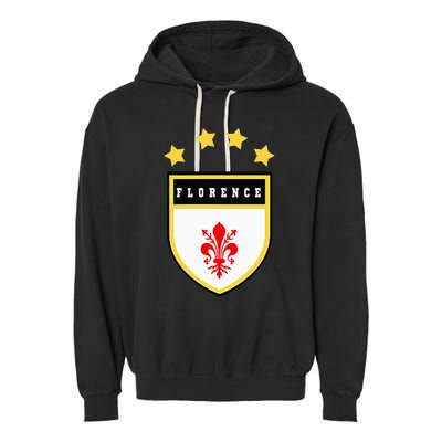 Florence Pocket Coat Of Arms National Pride Flag Garment-Dyed Fleece Hoodie