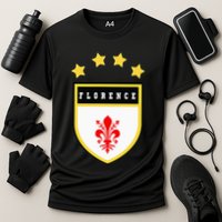 Florence Pocket Coat Of Arms National Pride Flag Cooling Performance Crew T-Shirt