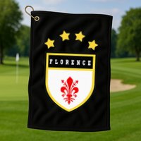 Florence Pocket Coat Of Arms National Pride Flag Golf Towel