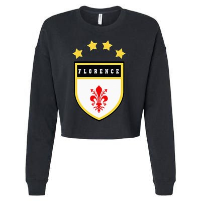 Florence Pocket Coat Of Arms National Pride Flag Cropped Pullover Crew