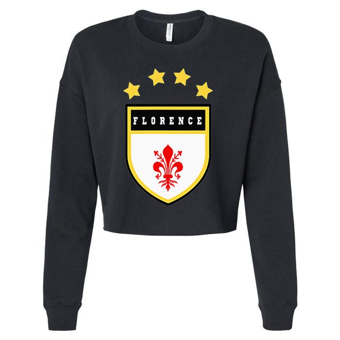 Florence Pocket Coat Of Arms National Pride Flag Cropped Pullover Crew