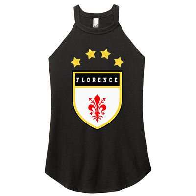 Florence Pocket Coat Of Arms National Pride Flag Women's Perfect Tri Rocker Tank