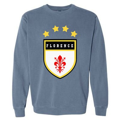 Florence Pocket Coat Of Arms National Pride Flag Garment-Dyed Sweatshirt