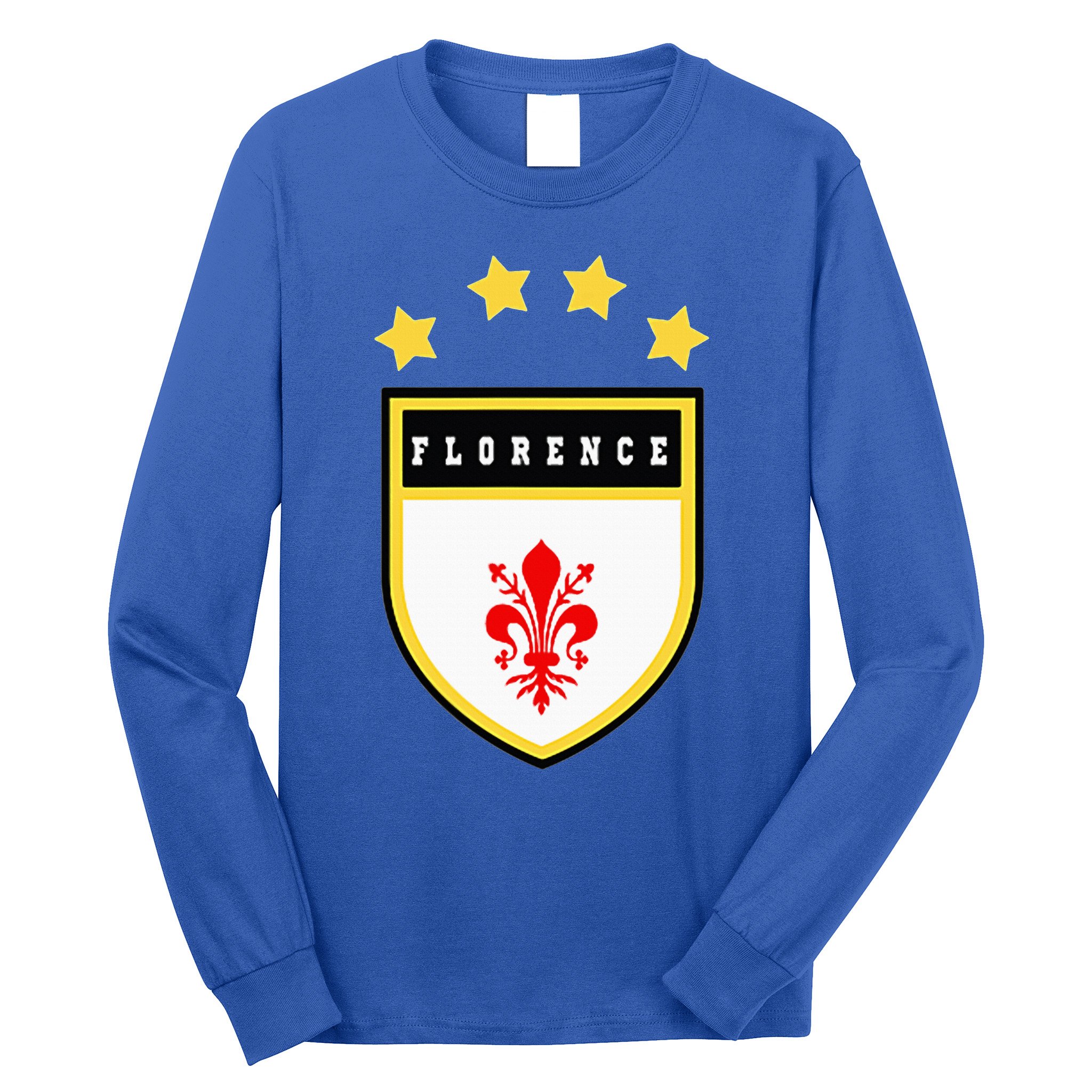 Florence Pocket Coat Of Arms National Pride Flag Long Sleeve Shirt