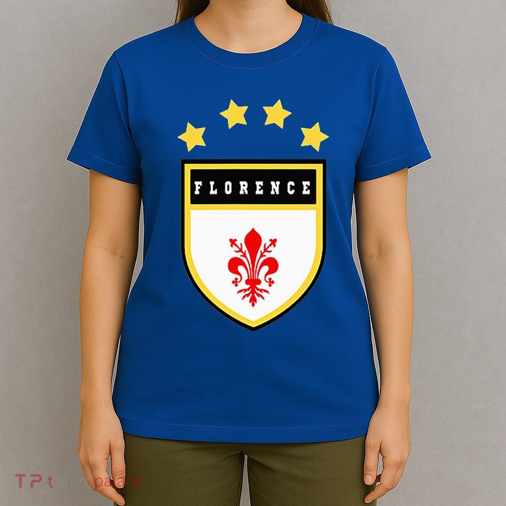 Florence Pocket Coat Of Arms National Pride Flag T-Shirt