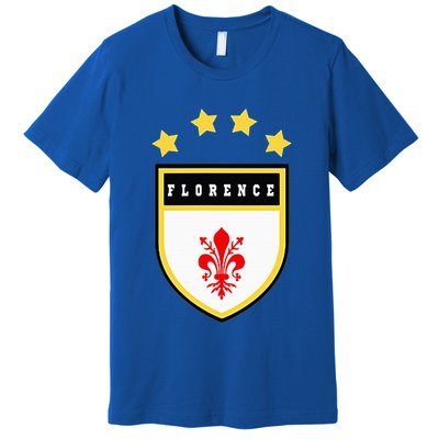 Florence Pocket Coat Of Arms National Pride Flag Premium T-Shirt