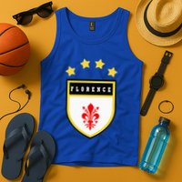 Florence Pocket Coat Of Arms National Pride Flag Tank Top