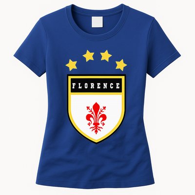 Florence Pocket Coat Of Arms National Pride Flag Womens T-Shirt