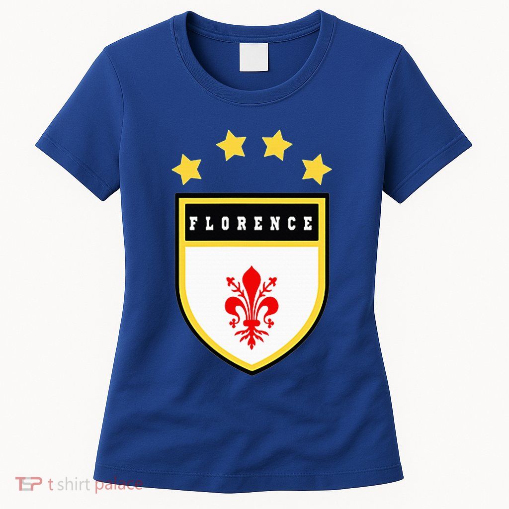 Florence Pocket Coat Of Arms National Pride Flag Womens T-Shirt