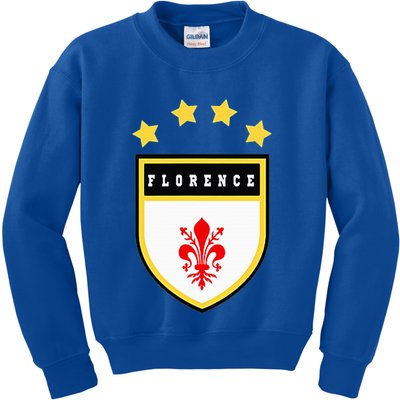 Florence Pocket Coat Of Arms National Pride Flag Kids Sweatshirt