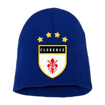 Florence Pocket Coat Of Arms National Pride Flag Short Acrylic Beanie