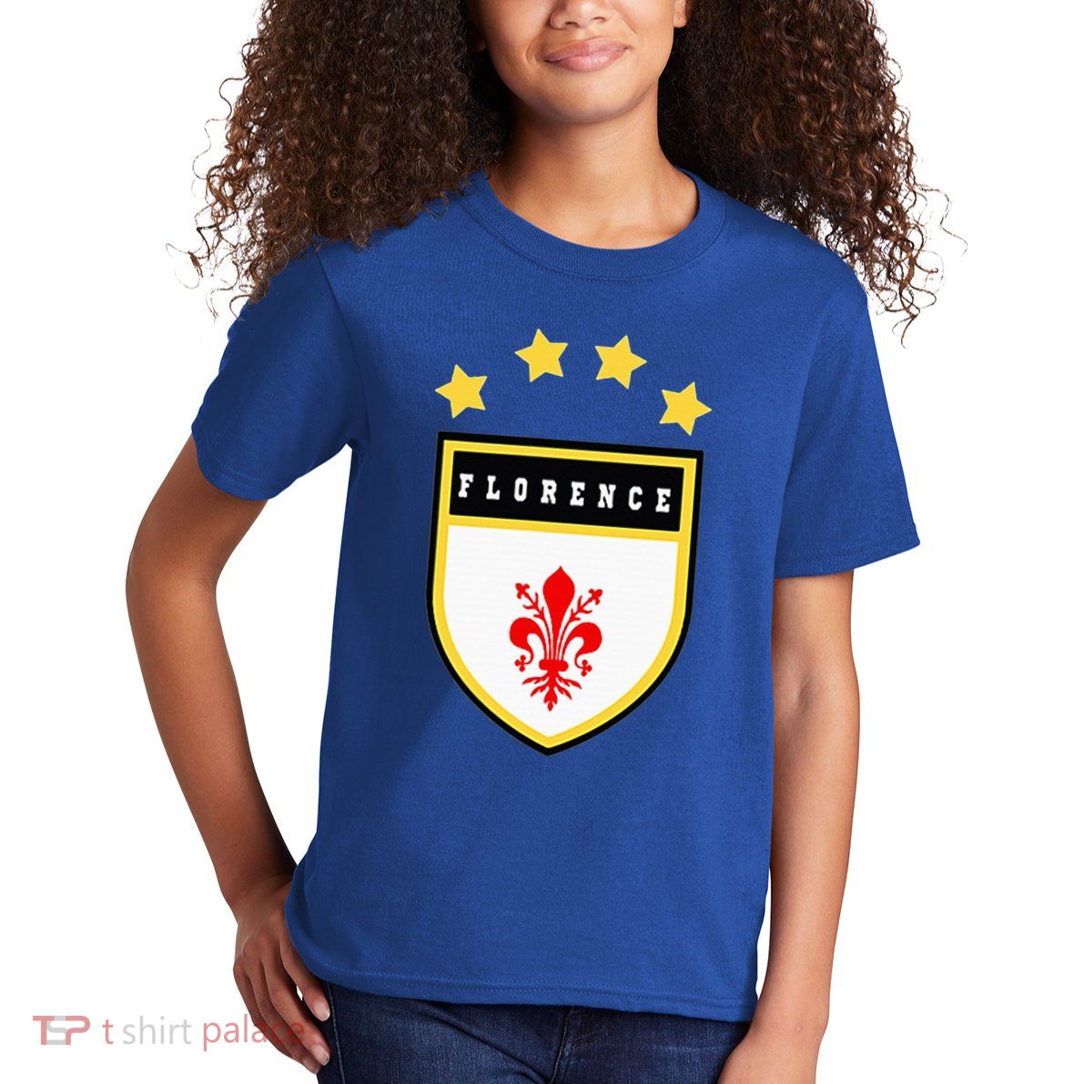 Florence Pocket Coat Of Arms National Pride Flag Kids T-Shirt